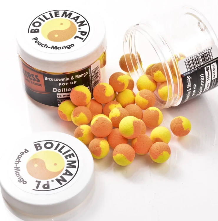 Kulki pływające Pop Up 4Success Boilieman Brzoskwinia & Mango 150ml