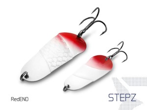 Wahadłówka Delphin STEPZ StripSCALE, 10g RedEND Hook #2