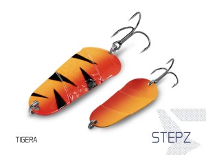 Wahadłówka Delphin STEPZ StripSCALE, 10g TIGERA Hook #2