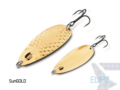 Wahadłówka Delphin ELIPZ FullSCALE, 12g SunGOLD Hook #2