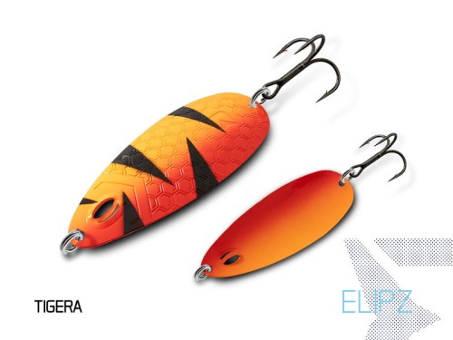 Wahadłówka Delphin ELIPZ FullSCALE, 12g TIGERA Hook #2
