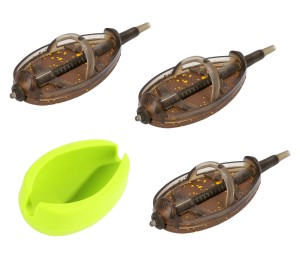 KOSZYCZEK MIKADO METHOD FEEDER SHOT Q.M.F. SET L - 20+30+40g + FOREMKA - op.1kpl.