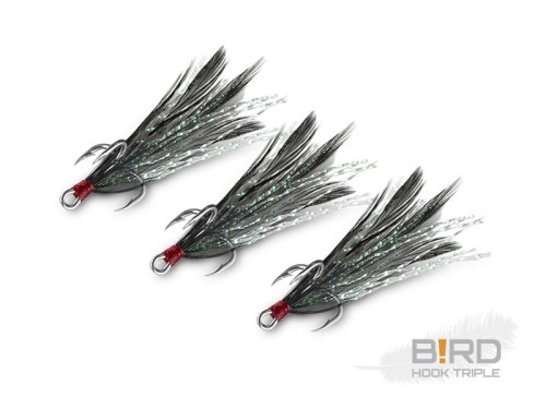 Delphin B!RD Hook TRIPLE / 3szt., czarny perłowy #6