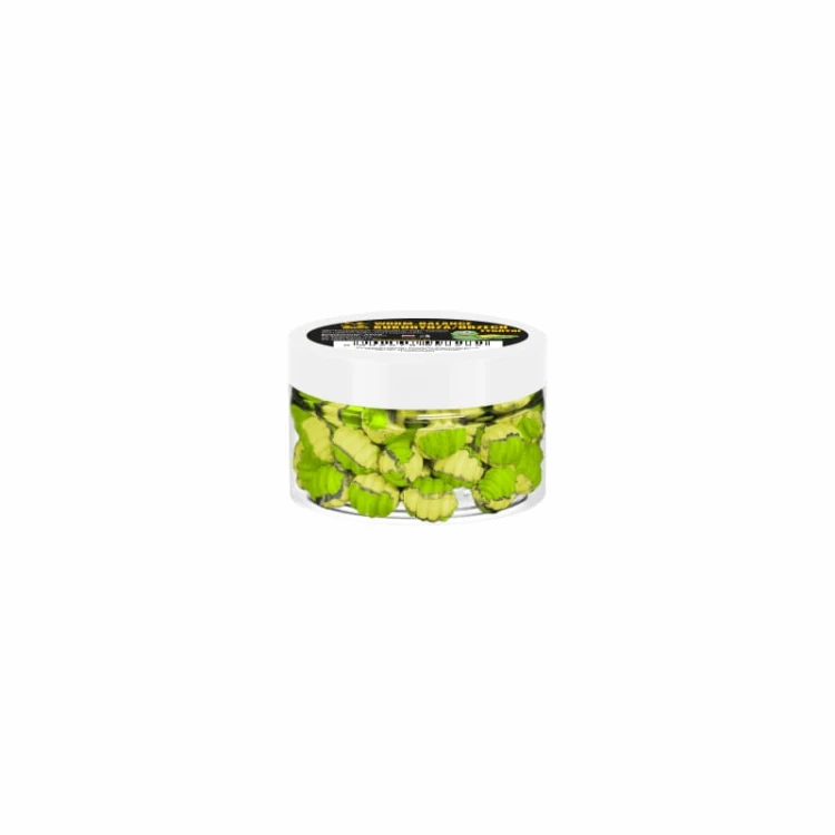 Worm-balance INVADER Kukurydza/Orzech Tygrysi - Nowość 2025  8mm - Waftersy robaczki - 25 ml (13 gram)
