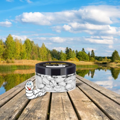 Worm-up INVADER Robin Red/Czosnek 12mm - Pływające robaczki - 60 ml (20 gram)
