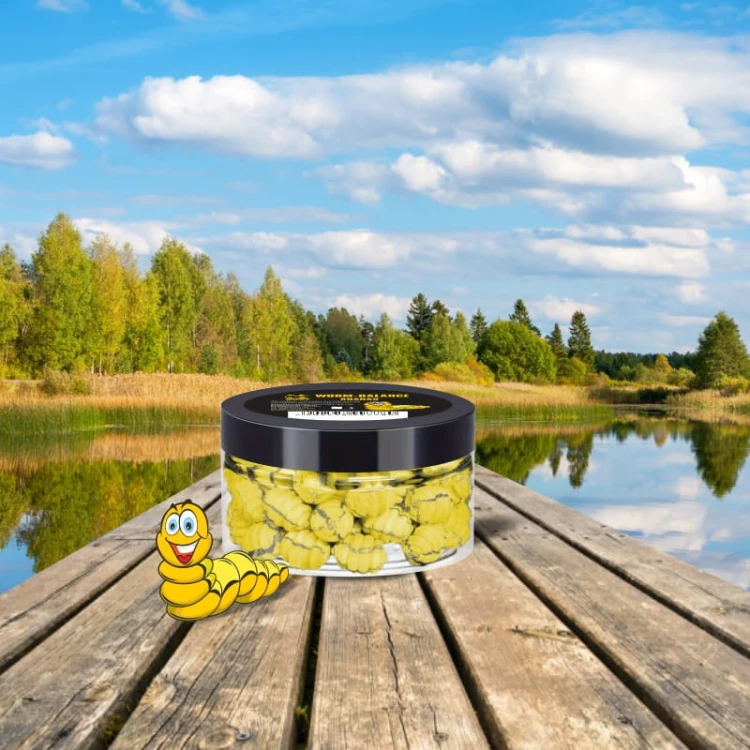 Worm-up INVADER Ananas 12mm - Pływające robaczki - 60 ml (20 gram)
