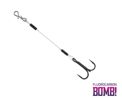 Dozbrojka Delphin BOMB! Twisto RIGS Fluorocarbon / 3szt, #4/10cm