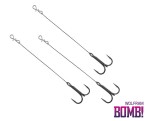 Dozbrojka Delphin BOMB! Twisto RIGS Wolfram / 3szt, #6/6cm