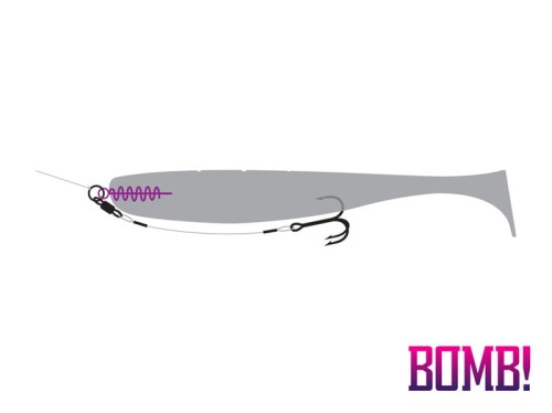 Główka z wkrętką Delphin BOMB! Twisto ScrewLOCK / 10szt, M (id: 7486)