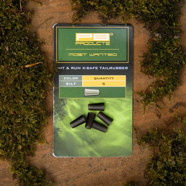 Krótkie rurki do klipsów | PB Products | Hit & Run Xtra Safe Tailrubbers Leadclip Silt 8szt