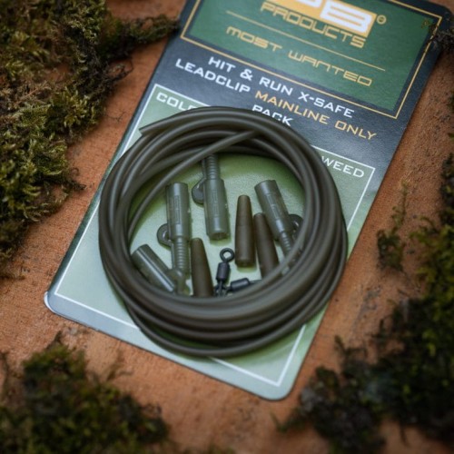 Zestaw bezpieczny z rurką antysplątaniową | PB Products | Hit & Run X-Safe Leadclip Mainline Only Pack Weed 4pcs