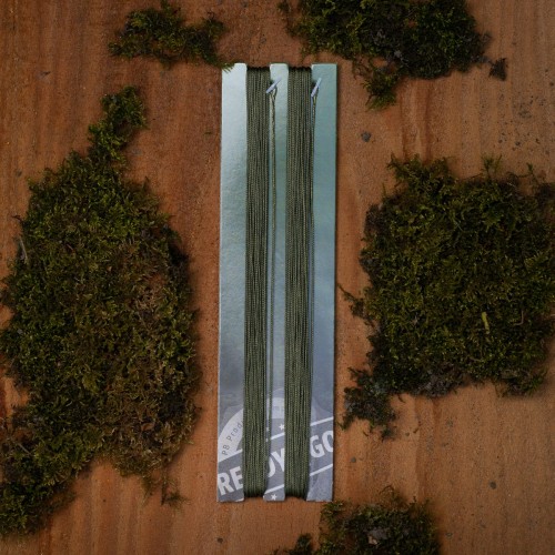 Gotowy zestaw karpiowy | PB Products | R2G Hollow Kevlar Looped Leader 10 meters 2szt Weed