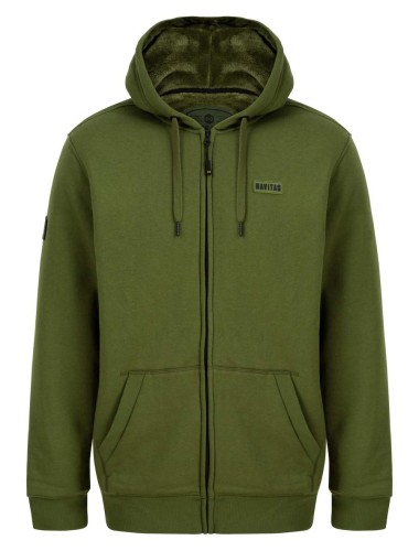 Bluza karpiowa Navitas Sherpa Zip Hoody Green L