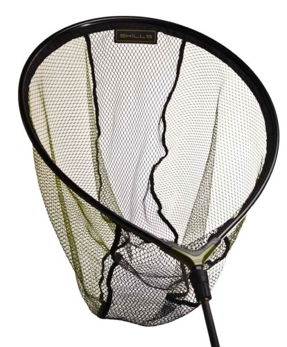 Kosz do podbieraka, match, feeder, gwint metalowy, siatka gumowana Skills Protector Coated Landingnet 63x47cm D50cm