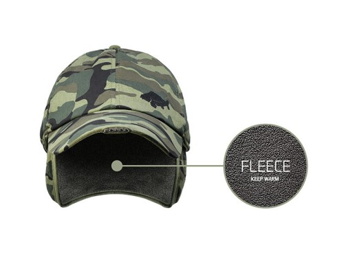 Zimowa czapka z daszkiem Delphin LED OutLINE Camo, UNI