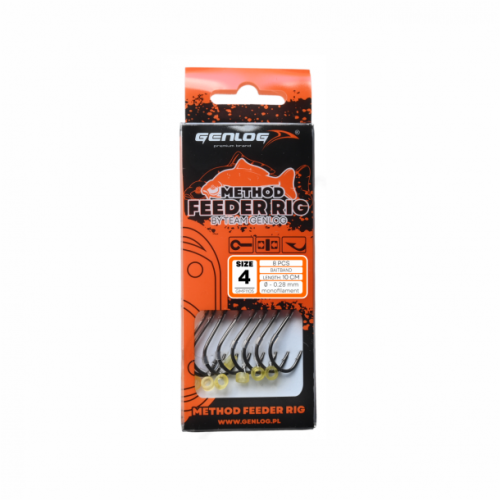 Przypon żyłka Genlog Method Feeder RIG 1105 4 Z28 10 G