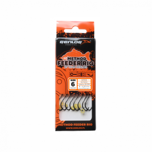 Przypon żyłka Genlog Method Feeder RIG 1105 6 Z25 10 G