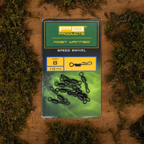 Krętlik karpiowy z szybkozłaczką | PB Products | Speed Swivel nr11 8szt.