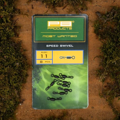 Krętlik karpiowy z szybkozłaczką | PB Products | Speed Swivel nr11 8szt.