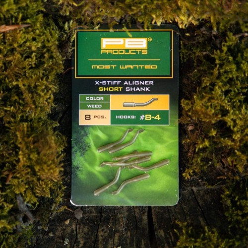 Pozycjoner, nasadka do haka | PB Products | X-Stiff Aligners Short Shank Weed #8-4 8szt.