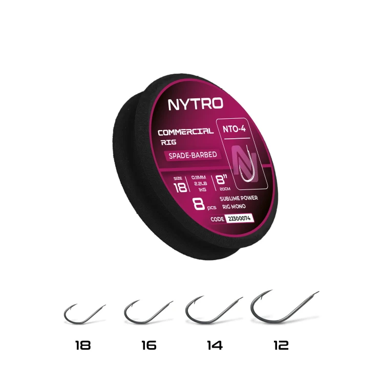 Przypon żyłka NYTRO NTO4 COMMERCIAL 8 INCH/20CM #12/0,15MM/4,1LB READY TIED RIGS