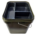 Tacka z wiadrem 17l | 4SUCCESS |  khaki/czarne