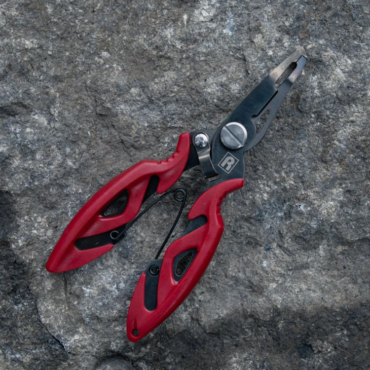Rozemeijer Splitring Pliers & Braid Cutter Titanium 5"/ 12,7cm TYTANOWE NOŻYCZKI DO PLECIONKI I OTWIERACZ KÓŁEK
