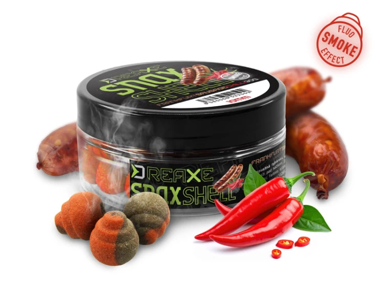 Ślimaczek D SNAX SHELL 10mm/30g |Delphin | Frankfurter Chilli /wafters/rozpuszczalne