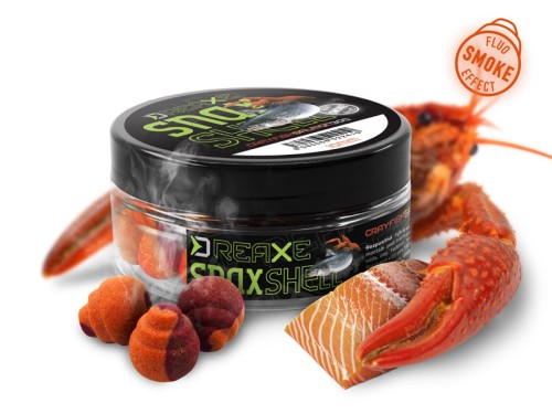 Ślimaczek D SNAX SHELL 10mm/30g |Delphin | Losos-Rak /wafters/rozpuszczalne