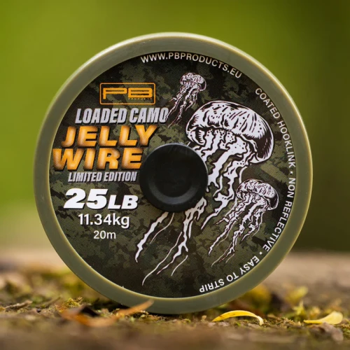 Plecionka w miękkiej otulinie | PB Products | Jelly Wire 25lb Loaded Camo LTD 20m