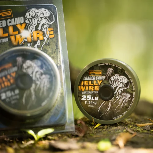 Plecionka w miękkiej otulinie | PB Products | Jelly Wire 25lb Loaded Camo LTD 20m