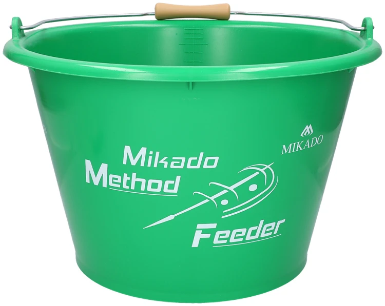 WIADRO  MIKADO METHOD FEEDER - poj. 17l - ZIELONE - op.1szt.