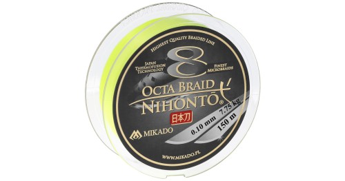 PLECIONKA MIKADO NIHONTO OCTA BRAID - 0.14mm/10.15kg/150m - FLUO - op.1szp.