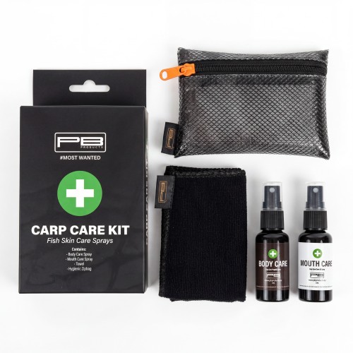 Zestaw do odkażania | PB Products | Carp Care Kit - 2 x30ml Sprays incl Towel - in Zipbag