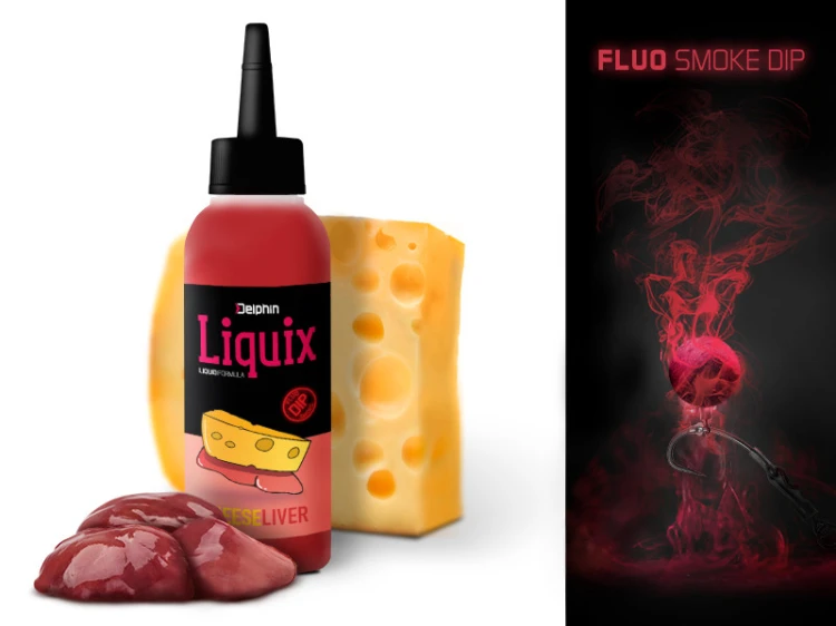 Fluo dip Delphin D SNAX LiquiX /100ml, Ser-Wątroba
