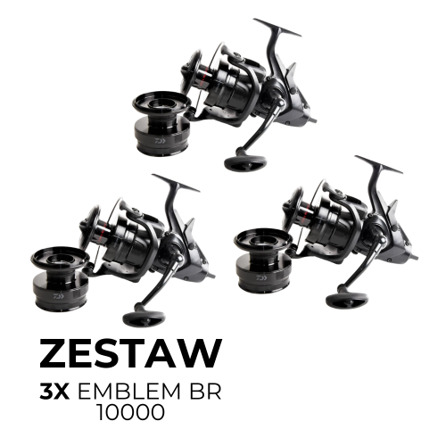Zestaw 3x Daiwa Emblem 10000 BR