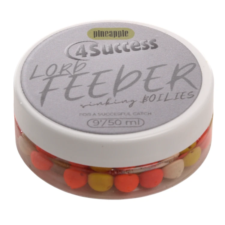Kulki tonące | 4SUCCESS | Lord Feeder Pineapple Sinking Mini Boilies 9mm 50ml