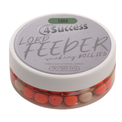 Kulki tonące | 4SUCCESS | Lord Feeder Tuna Sinking Mini Boilies 9mm 50ml