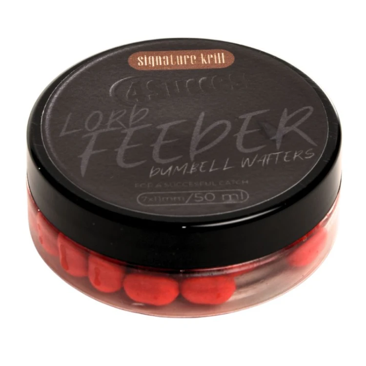 Kulki przynętowe, zbalansowane Kryl | 4SUCCESS | Lord Feeder Signature Krill Dumbell Wafters 11x7mm 50ml