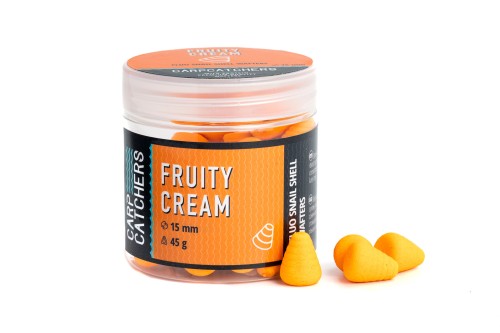 Kulki zbalansowane | CARP CATCHERS | FRUITY CREAM Fluo Snail Shell Wafters 15x12mm