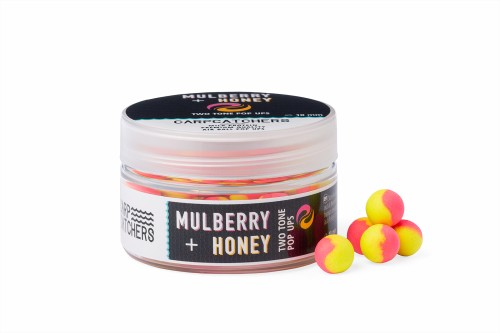 Kulki pływające pop up | CARP CATCHERS | MULBERRY + HONEY Fluo Two Tone Pop Ups 10mmmulberry.jpg