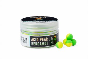Kulki pływające pop up | CARP CATCHERS | ACID PEAR BERGAMOT Fluo Two Tone Pop Ups 10mm