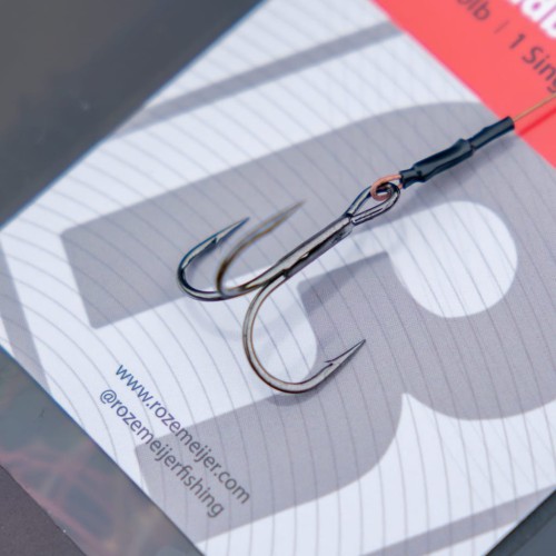Przypon z kotwicami | Rozemeijer | Deadbait Leaders 1x single + #2 treble 50cm 30lb 2pcs