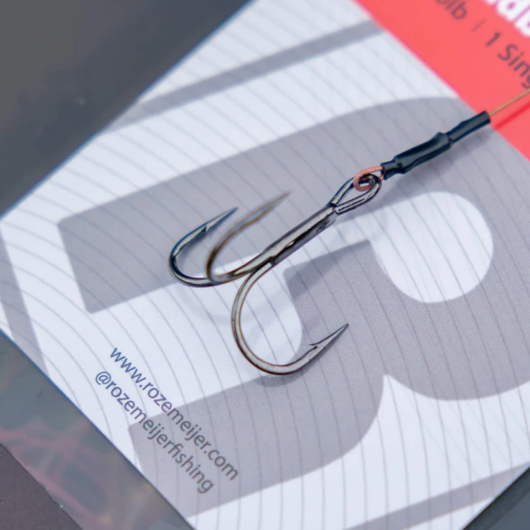Przypon z kotwicami | Rozemeijer | Deadbait Leaders 1x single + #2 treble 50cm 30lb 2pcs
