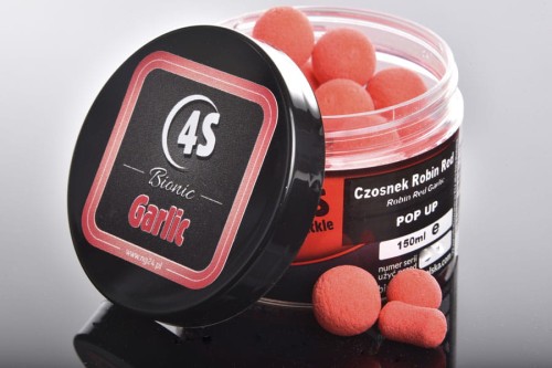 Kulki pływające fluo Pop Up 4Success Bionic Czosnek Robin Red 150 ml