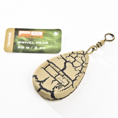 PB Products Swivel Pear Lead 35g Gravel Ciężarek Karpiowy Z Krętlikiem NG24 Sklep Karpiowy Feeder Spinning.jpg