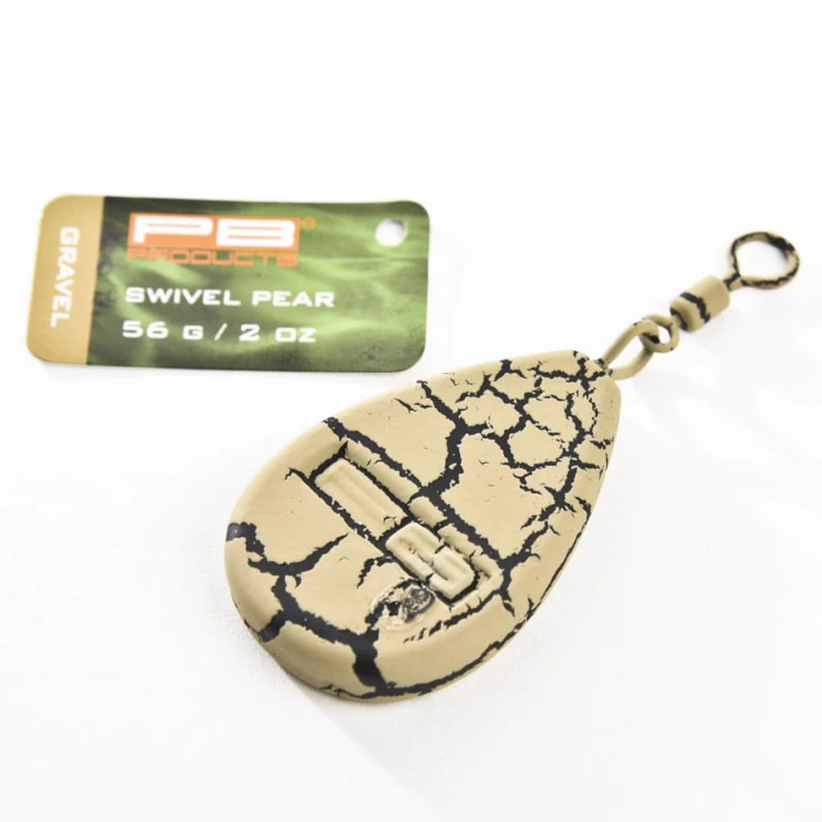PB Products Swivel Pear Lead 35g Gravel Ciężarek Karpiowy Z Krętlikiem NG24 Sklep Karpiowy Feeder Spinning.jpg