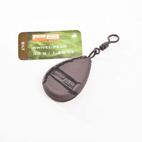 PB Products Swivel Pear Lead 35g Silt Ciężarek Karpiowy Z Krętlikiem NG24 Sklep Karpiowy Feeder Spinning .jpg