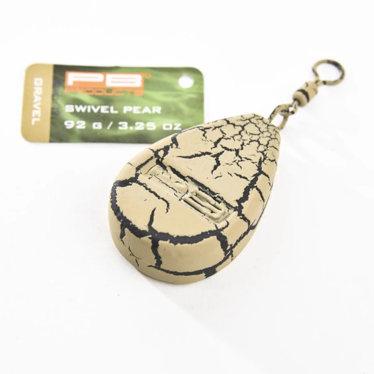 PB Products Swivel Pear Lead 92g_3,25oz Gravel Ciężarek Karpiowy Z Krętlikiem NG24 Sklep Karpiowy Feeder Spinning.jpg
