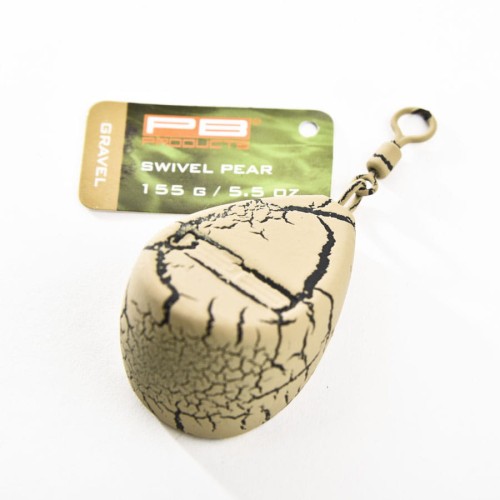 PB Products Swivel Pear Lead 155g_5,5oz Gravel Ciężarek Karpiowy Z Krętlikiem NG24 Sklep Karpiowy Feeder Spinning.jpg